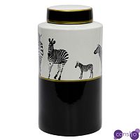 Ваза Zebra Vase white and black 32