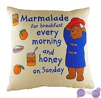Подушка с принтом Paddington Marmalade