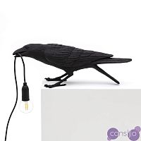 Настольная лампа Seletti Bird Lamp Black Playing designed by Marcantonio Raimondi Malerba