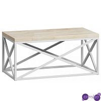 Кофейный стол Industrial Oak Geometric Coffee Table white