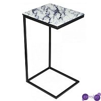 Приставной стол Zermatt Side Table white marble