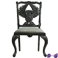 Стул Handcarved Menagerie Owl Dining Chair Черный