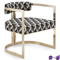 Дизайнерское кресло с Геометрическим орнаментом Brigitte I