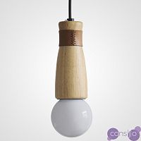 Дизайнерский деревянный подвесной светильник в скандинавском эко стиле SASH