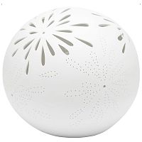 Керамическая настольная лампа White Flowers
