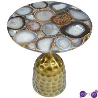 Приставной стол Cluster Surface Beige Agate Side Table