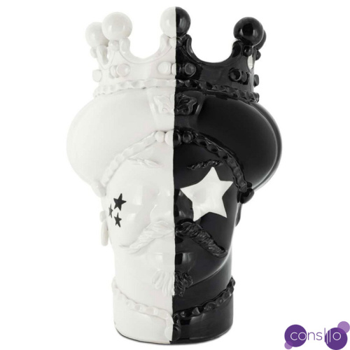 Ваза Vase Moro Man Star Black White