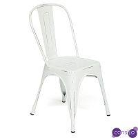 Стул Tolix butter white metal chair