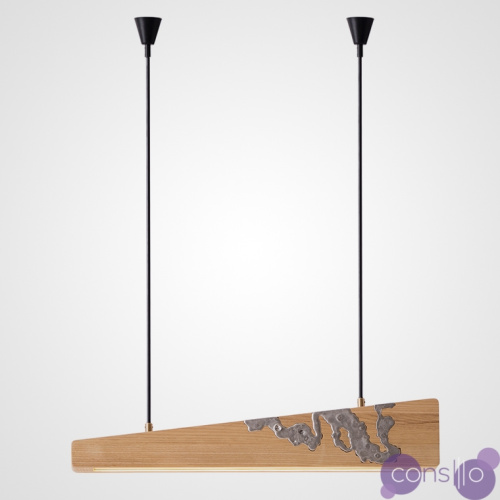 Светодиодный подвесной светильник в эко стиле из дерева WEDGE