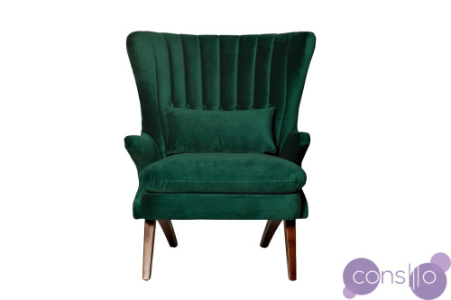 Кресло зеленое велюровое DY-733