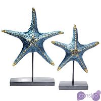 Статуэтки Синие Морские Звезды комплект из 2-х штук
