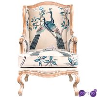 Кресло с синими павлинами Emperor's Bird 2