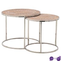 Комплект приставных столиков Malia Round Side Tables