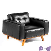 Кресло кожаное черное 5606-1P от Angel Cerda
