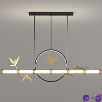 Линейный Светильник в Японском стиле Бамбук Japanese Style Linear Bamboo Lamp