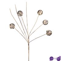 Декоративный искусственный цветок Ветка с шишками