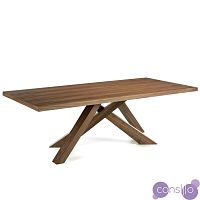 Обеденный стол деревянный 110 см орех CPM3775 от Angel Cerda