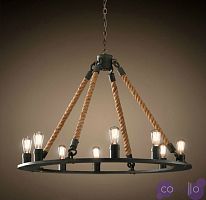 Люстра Loft Old Castle Rope Chandelier