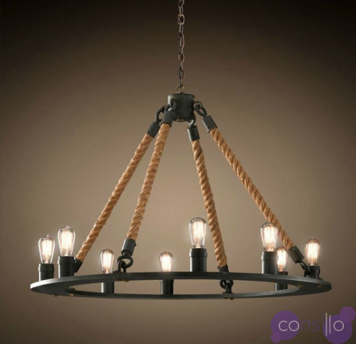 Люстра Loft Old Castle Rope Chandelier