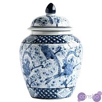 Китайская чайная ваза Blue birds