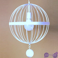 Подвесной светильник Wire Cage Pendant Spher White