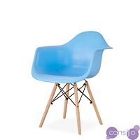 Стул-кресло DAW Eames by Vitra (голубой)