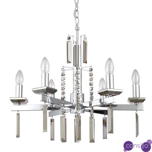 Люстра Vivien Crystal Chrome Chandelier 6