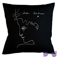 Декоративная подушка White Silhouette Man Pillow