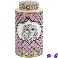 Ваза с крышкой Owl Collection Pink Vase