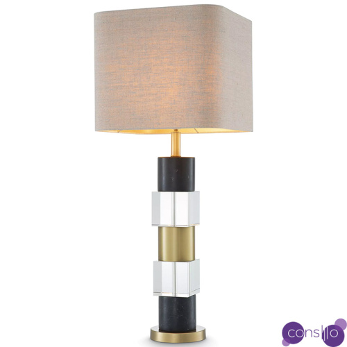 Настольная лампа Eichholtz Table Lamp Black Marble