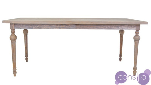 Обеденный стол деревянный с резными ножками 197 см Paton