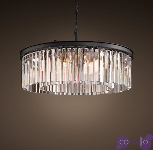 Люстра RH Rhys Clear Glass Prism Round Chandelier 70