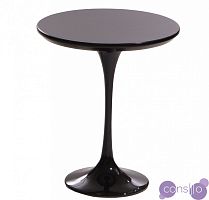 Приставной столик черный круглый 42 см Apriori T