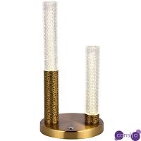 Настольная лампа латунь Dew Drops Tube Brass Table Lamp