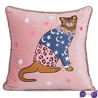 Декоративная подушка с вышивкой Magic Cat Embroidery Cushion