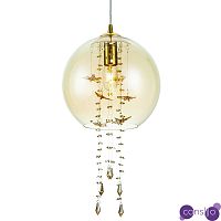 Подвесной светильник с хрустальными подвесками Amber Crystal