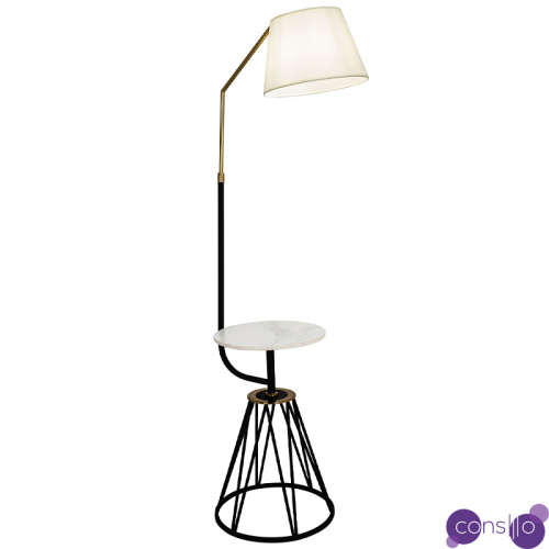 Торшер с абажуром и приставным столом Ottavio Lighting and Furniture Floor Lamp