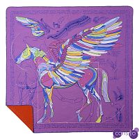Плед Hermes Pegasus Purple Plaid