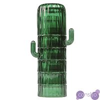 Набор из 6-ти стеклянных стаканов saguaro, зеленый