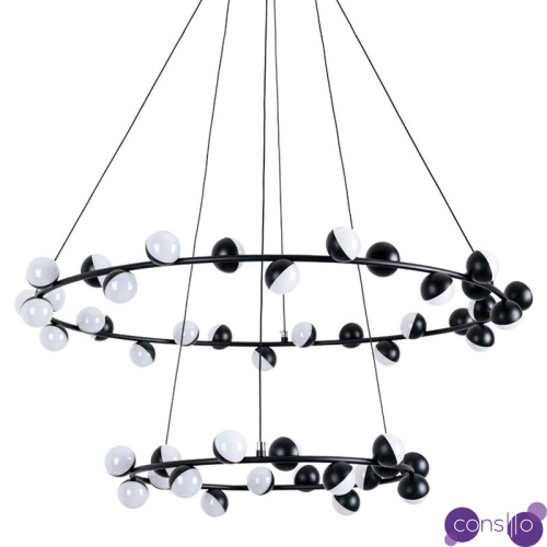 Люстра Vilelme Chandelier black double