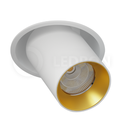 Встраиваемый поворотный светильник LeDron EVA DANNY MINI White-Gold