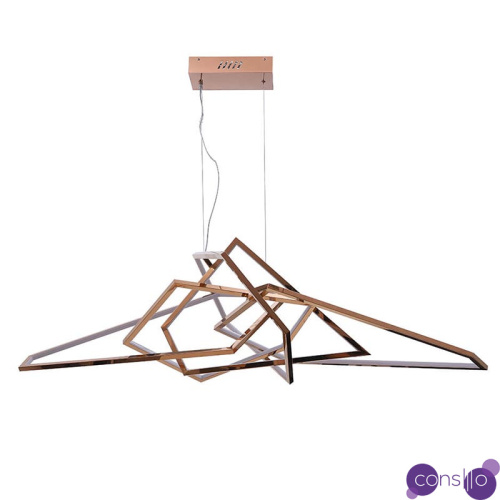Люстра Geometric Plexus Gold Chandelier