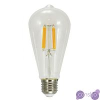 Лампа Эдисона ST64 LED 5 W E27 прозрачная