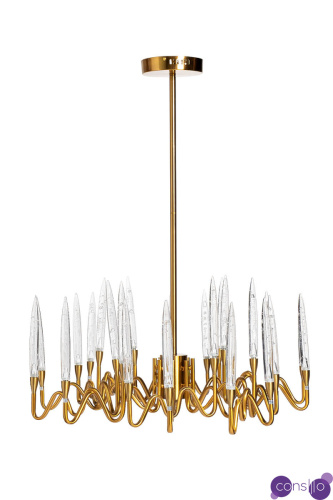 Люстра латунь/стекло прозрачное Люстра латунь/стекло прозрачное