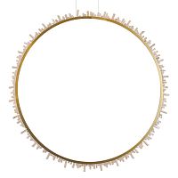 Люстра три кольца Vertical Crystal Gold Rings Chandelier