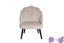 Кресло велюровое кремовое PJC483-PJ634