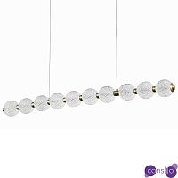 Подвесной линейный светодиодный светильник Crystal Globule Linear Hanging Lamp