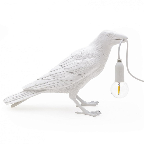 Настольная лампа Seletti Bird Lamp White Waiting designed by Marcantonio Raimondi Malerba