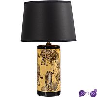 Настольная лампа с абажуром Leopard Lampshade Black
