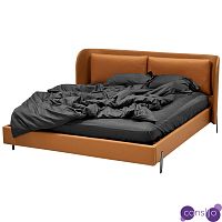 Кровать с закругленным изголовьем и подушками Flores Bed